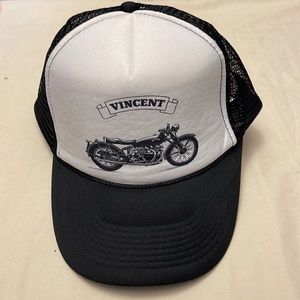 Vintage 90s Vincent Motorcycle SnapBack baseball hat